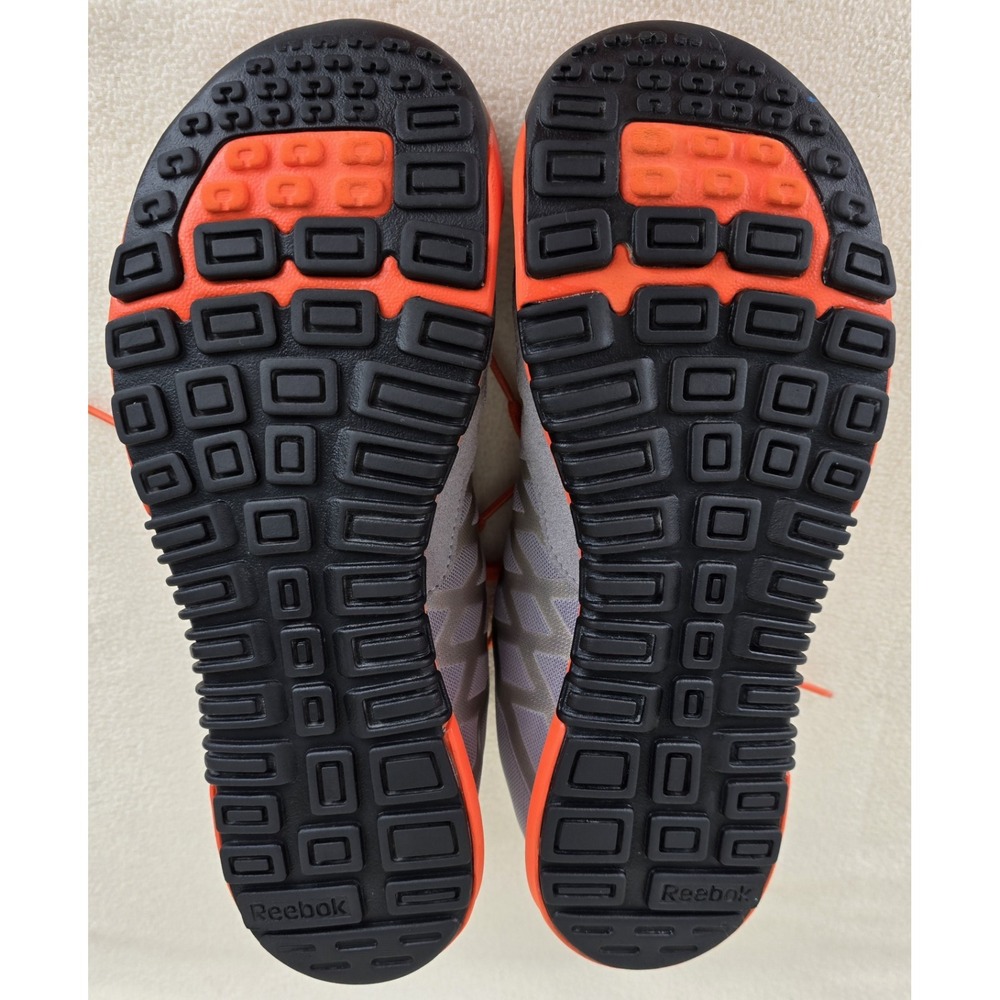 Reebok Crossfit Men Sz 6 Nano 2.0 Shoes Sneaker Gray Orange Training Traction 38 - Picture 6 of 9
